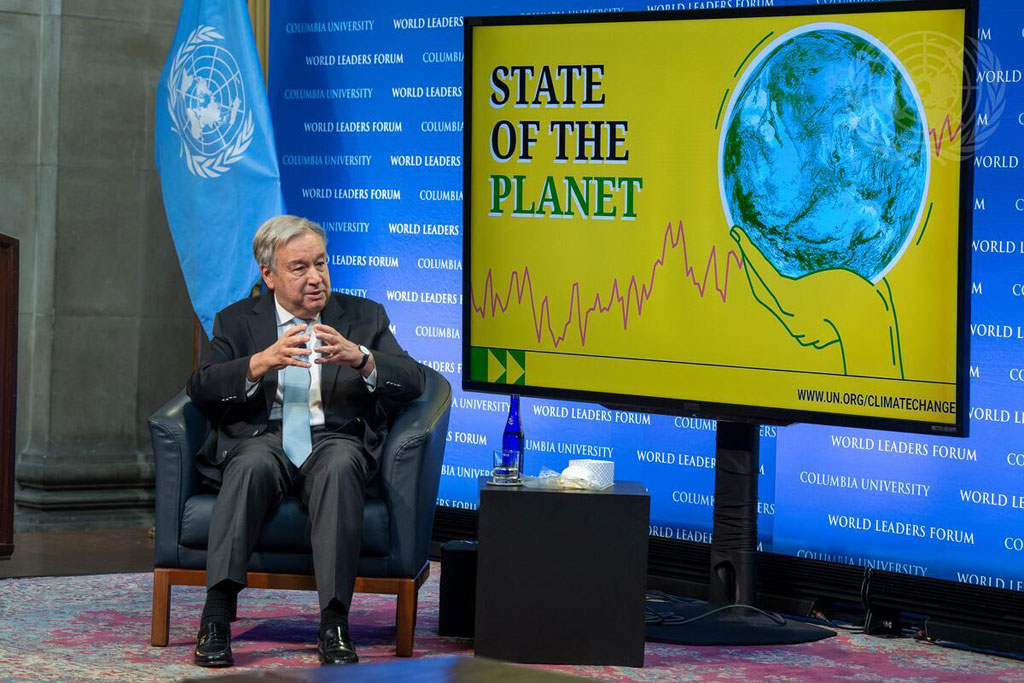 Secretary-General Holds “State of the Planet” Lecture at Columbia University Secretary-General António Guterres holds a lecture at Columbia University entitled “State of the Planet”.